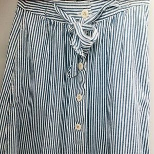 madewell  cotton wrap skirt